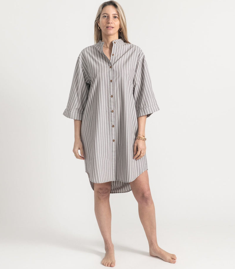 Percale - Night Shirt - Stripe