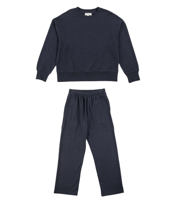 Sweatshirt and Wide Leg Track Pant - Fleece Pack