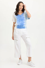 Amica High Waist Linen Cargo Pant