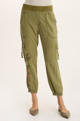 Darri Embroidered Pull-on Soft Twill Jogger
