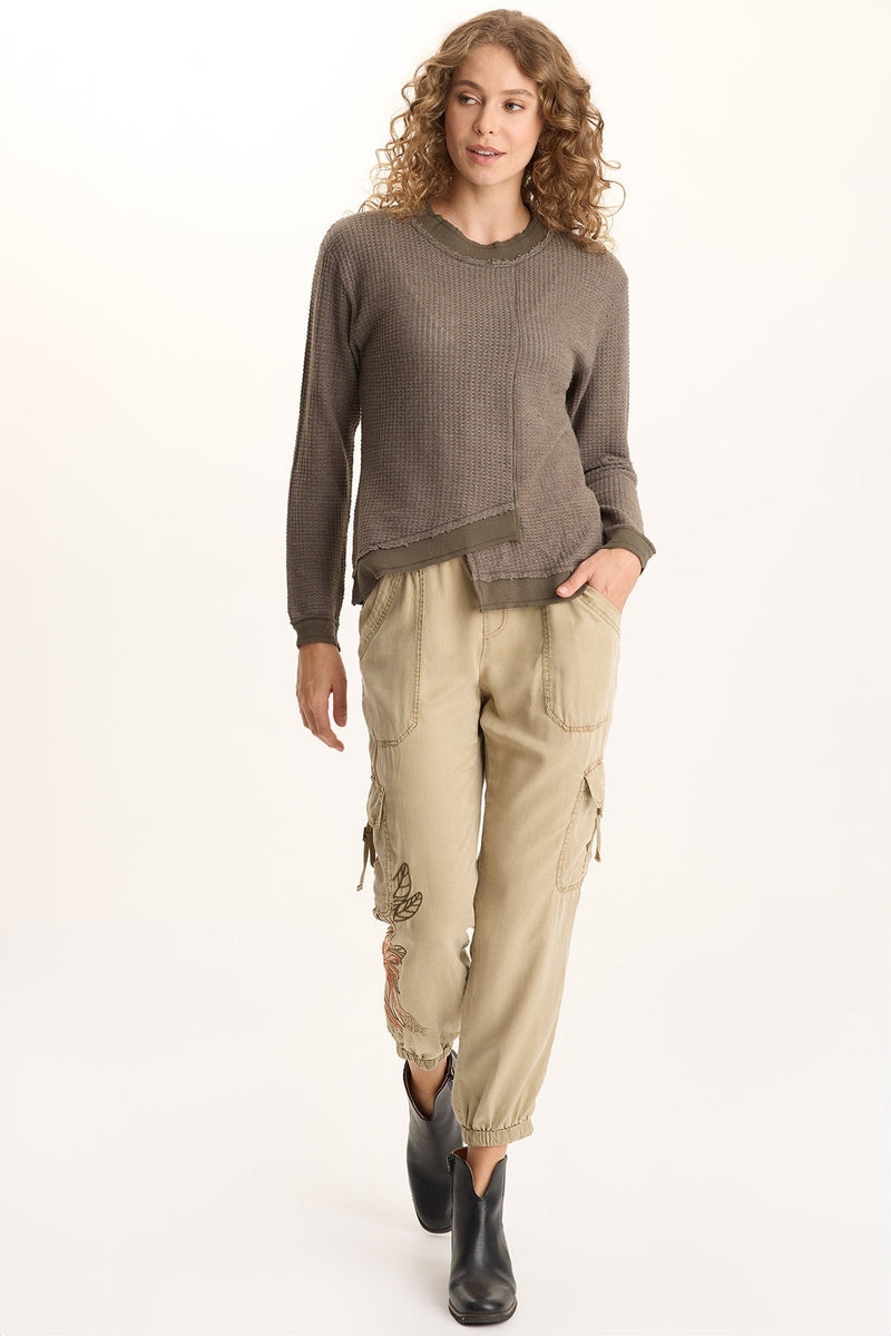 Darri Embroidered Pull-on Soft Twill Jogger