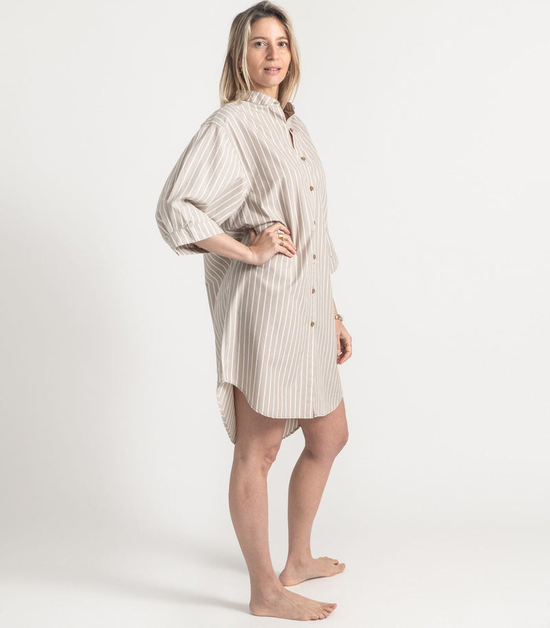 Percale - Night Shirt - Stripe