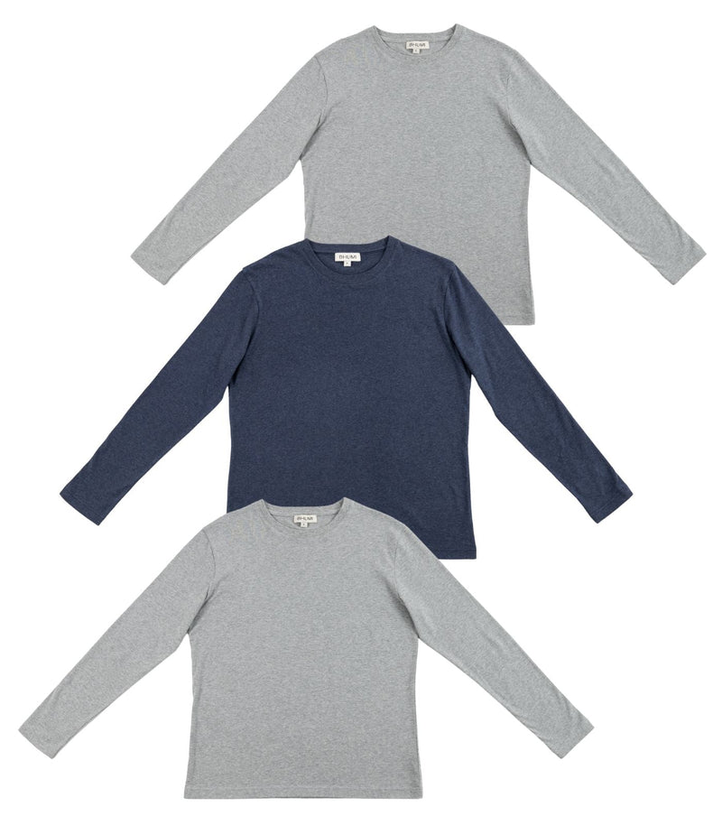 Men’s Basic Long Sleeve Top (3 Pack) - New Arrival
