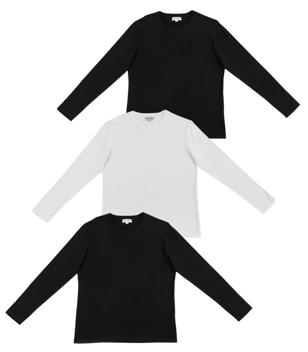 Men’s Basic Long Sleeve Top (3 Pack)