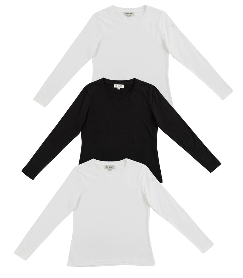 Basic Long Sleeve Top (3 Pack)