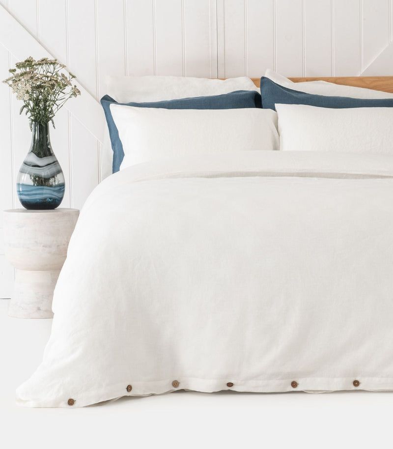 Linen Plain Quilt Cover Set
