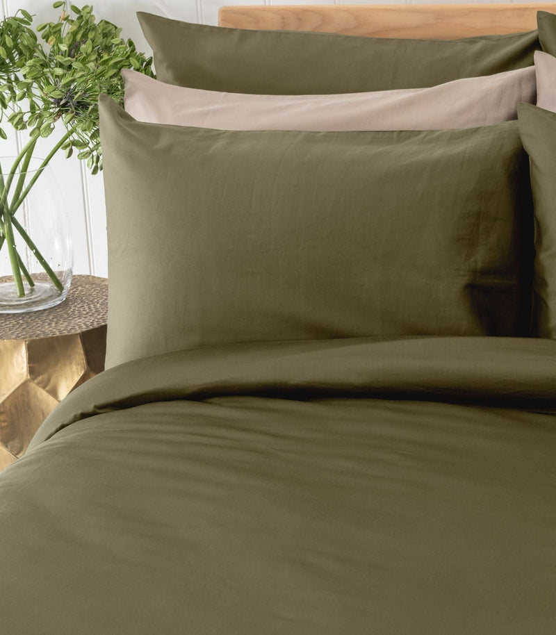 Sateen Plain Quilt Cover Set