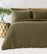 Sateen Plain Quilt Cover Set