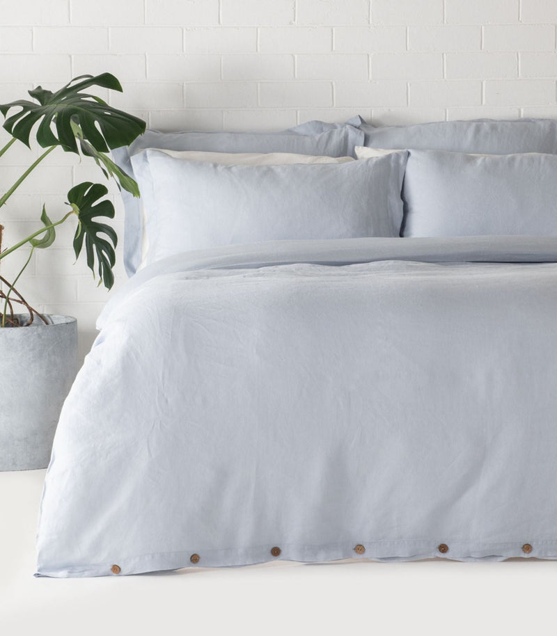 Linen Plain Quilt Cover Set
