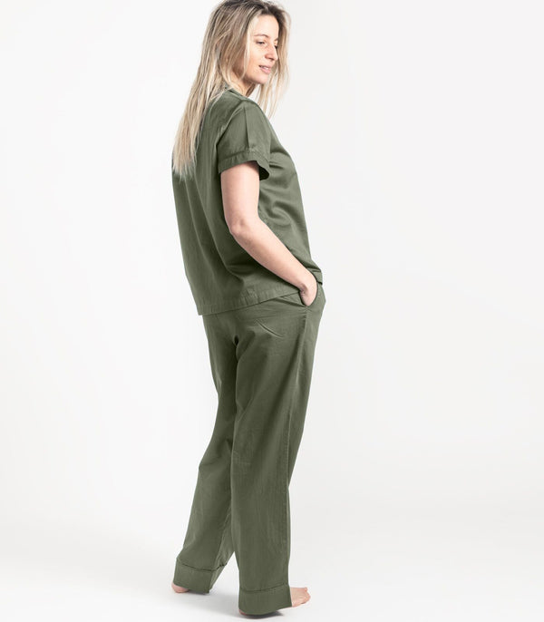 Sateen Short Sleeve PJ Set