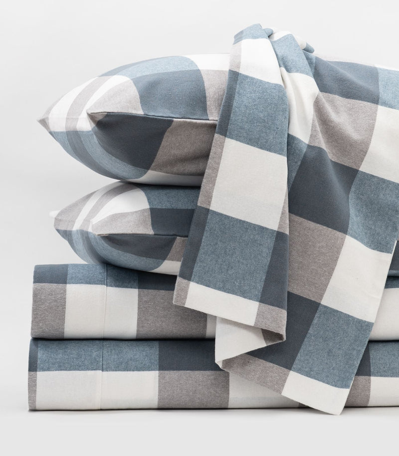 Flannelette Sheet Set - Check
