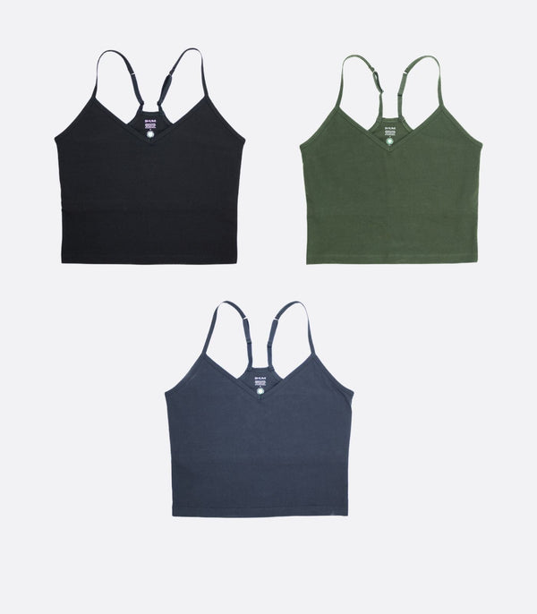 Cropped Bra Top (3 Pack)