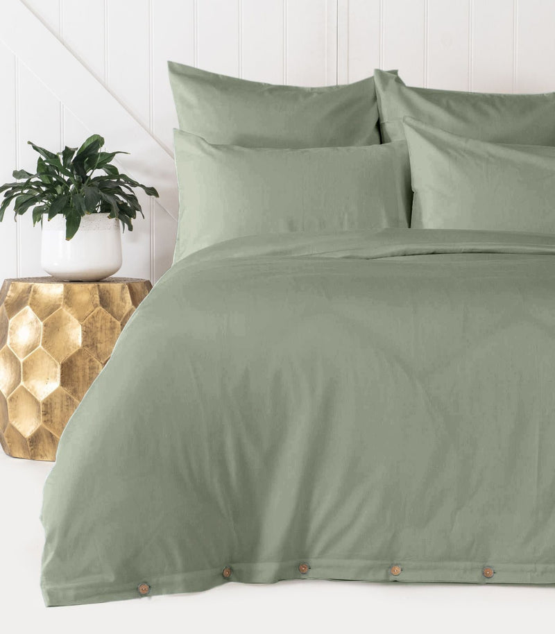 Sateen Plain Quilt Cover Set