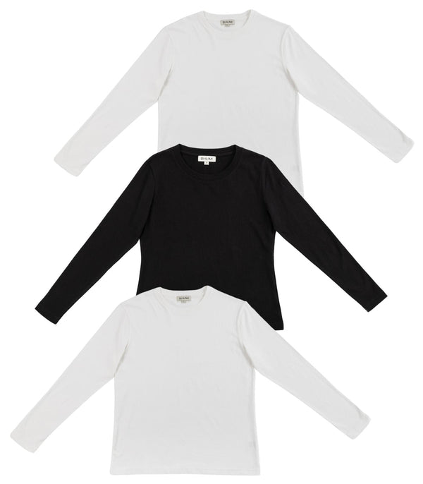Men’s Basic Long Sleeve Top (3 Pack)
