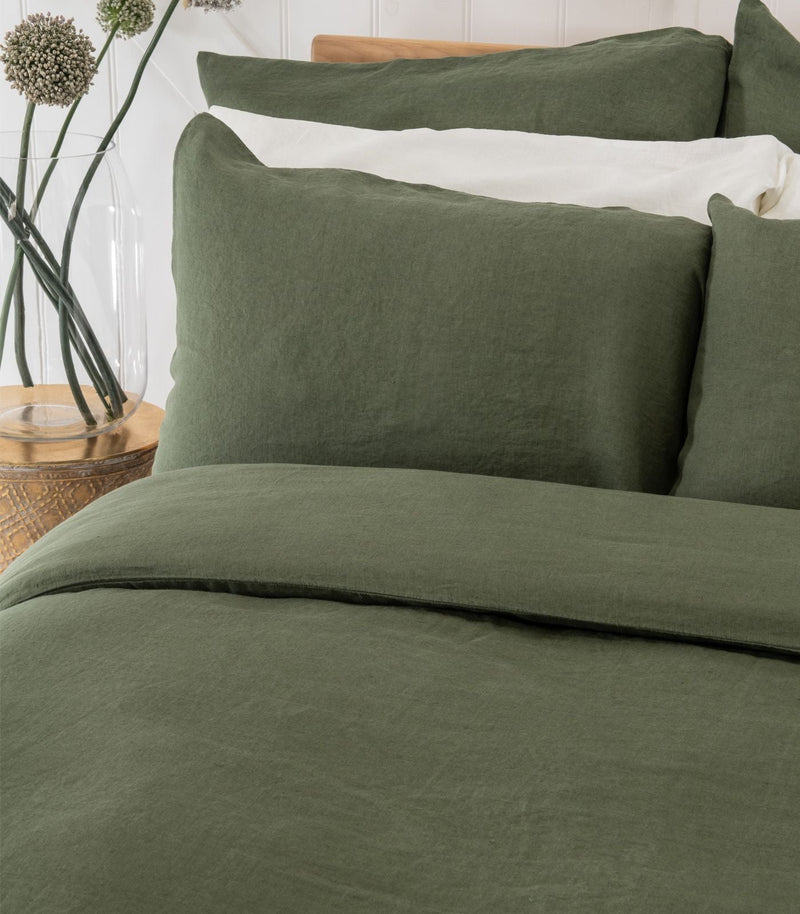 Linen Plain Quilt Cover Set