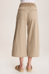 Seaver Poplin Wide Leg Crop Pant