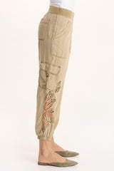 Darri Embroidered Pull-on Soft Twill Jogger