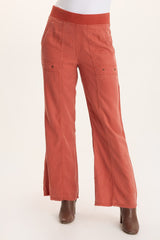 Schyler Soft Twill Wide-Leg Trouser