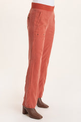 Schyler Soft Twill Wide-Leg Trouser
