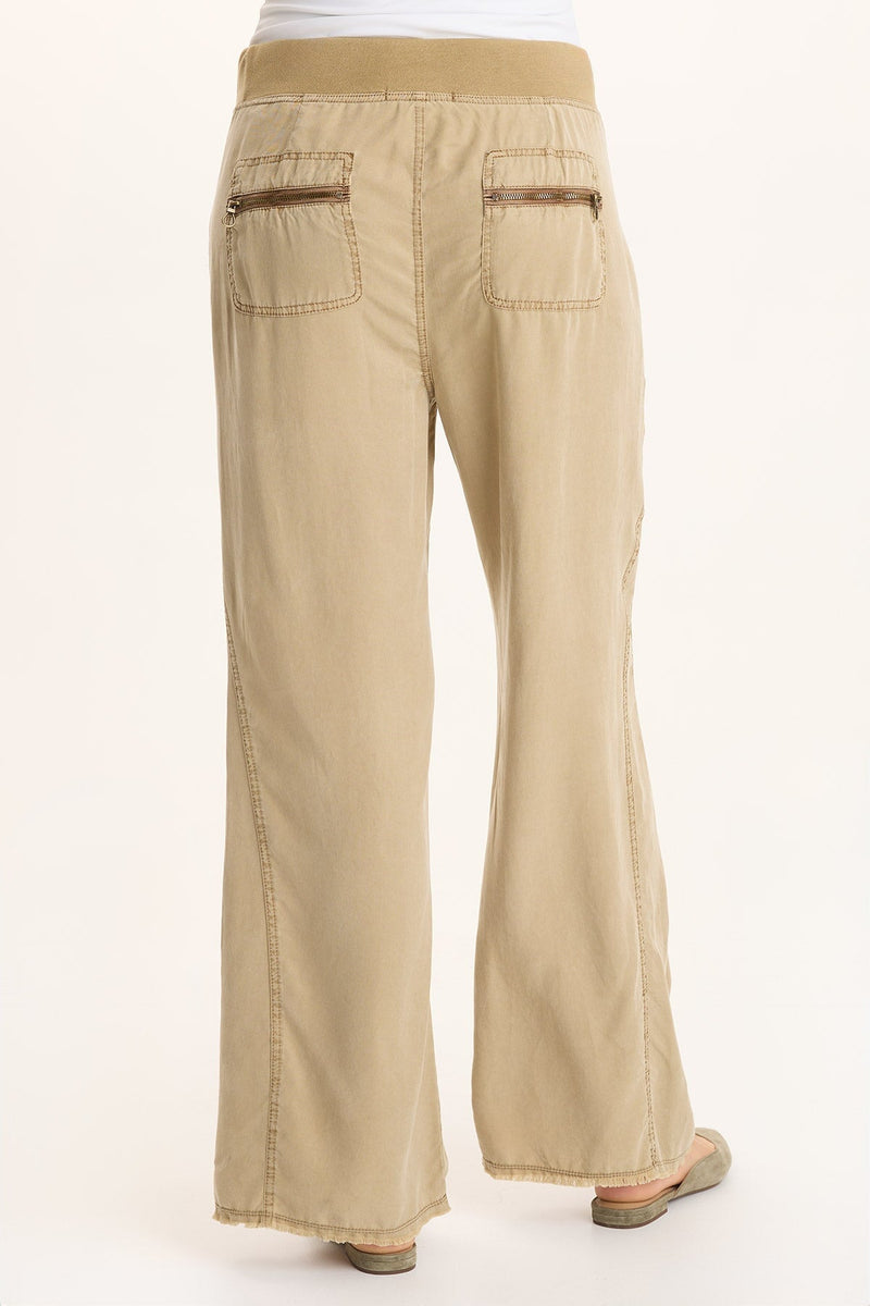 Schyler Soft Twill Wide-Leg Trouser