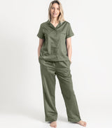 Sateen Short Sleeve PJ Set