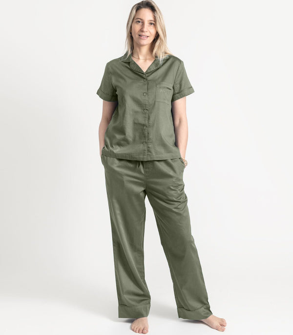 Sateen Short Sleeve PJ Set