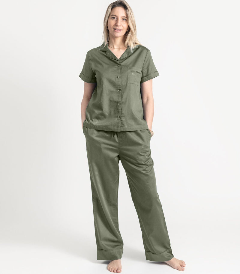 Sateen Short Sleeve PJ Set