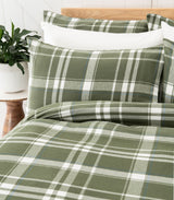 Flannelette Quilt Cover Set - Plaid