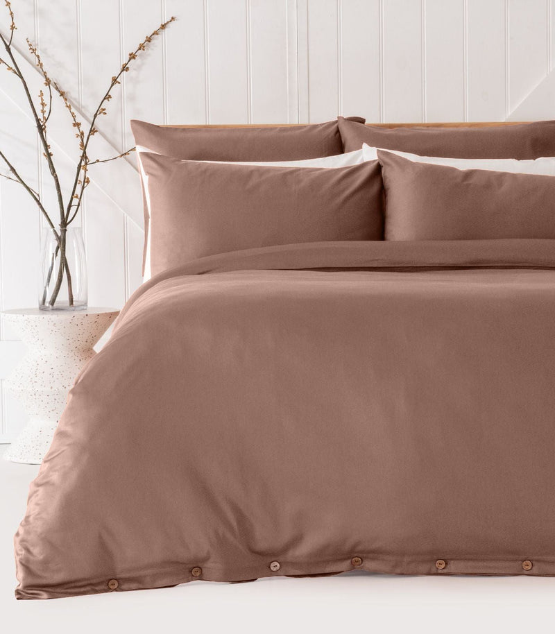 Sateen Plain Quilt Cover Set