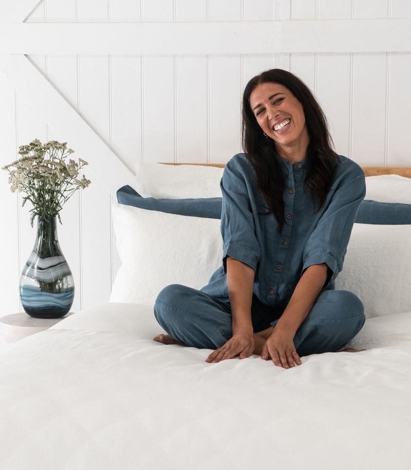 Linen Plain Quilt Cover Set