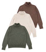 Fine Knit Turtleneck Jumper (3 pack)