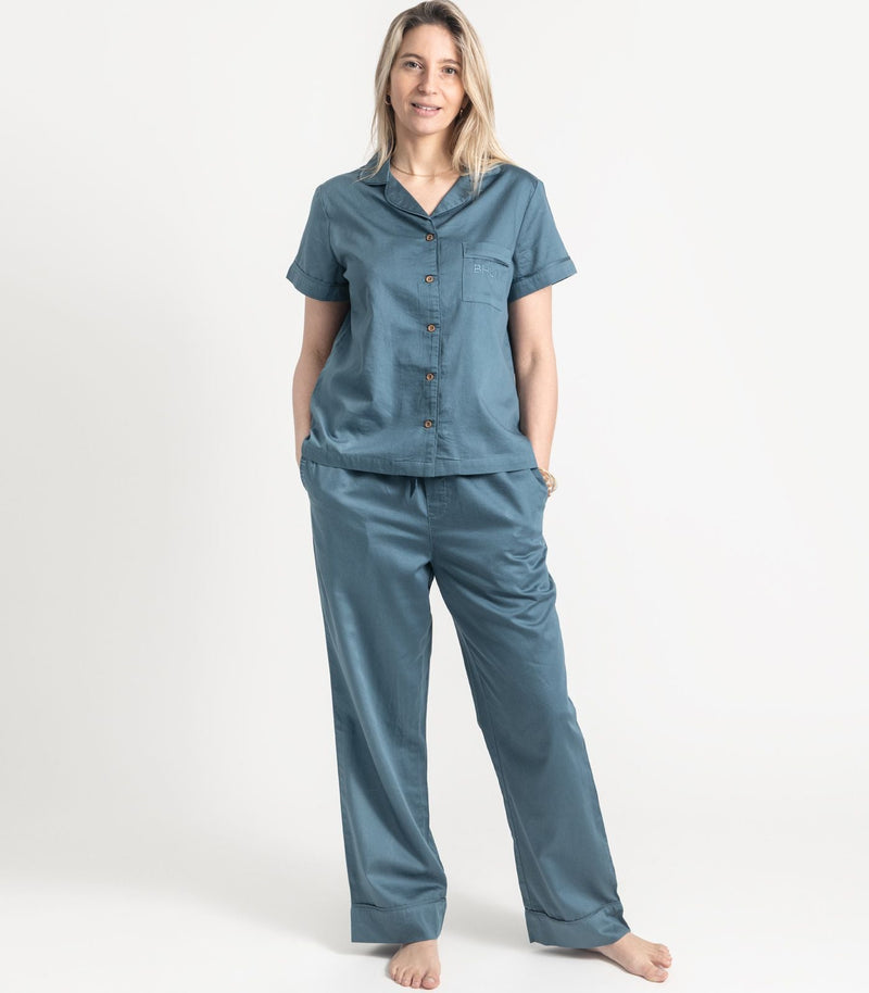Sateen Short Sleeve PJ Set