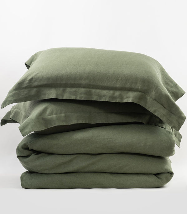 Linen Plain Quilt Cover Set