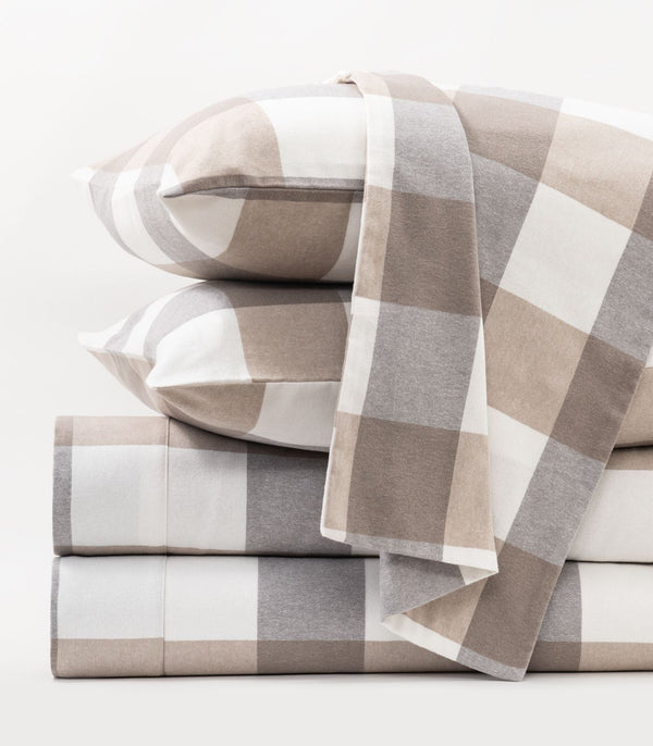Flannelette Sheet Set - Check