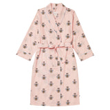 Queen Bee Luxe Pima Shawl Collar Robe - Pink