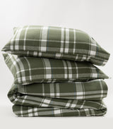 Flannelette Quilt Cover Set - Plaid