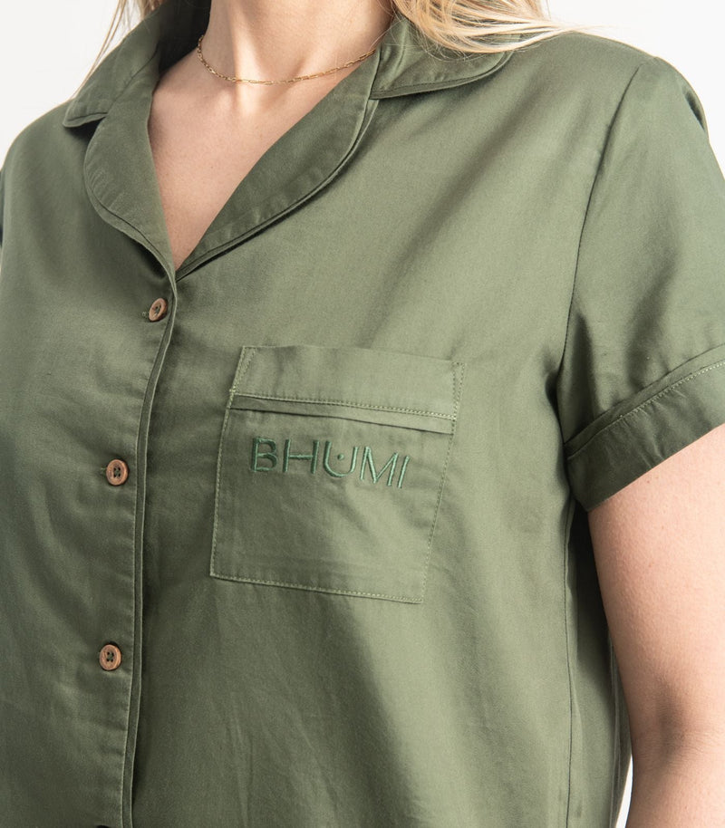 Sateen Short Sleeve PJ Set