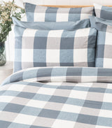 Flannelette Quilt Cover Set - Check