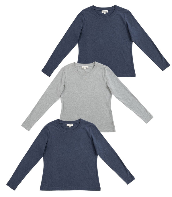 Basic Long Sleeve Top (3 Pack) - New Arrival