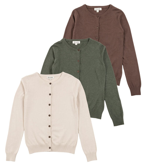 Fine Knit Cardigan (3 pack)