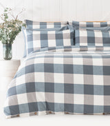 Flannelette Quilt Cover Set - Check