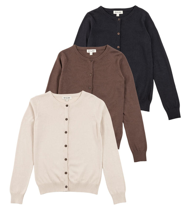 Fine Knit Cardigan (3 pack)