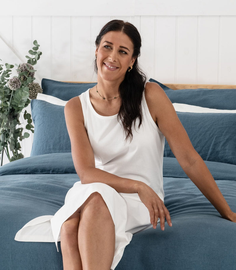 Linen Plain Quilt Cover Set