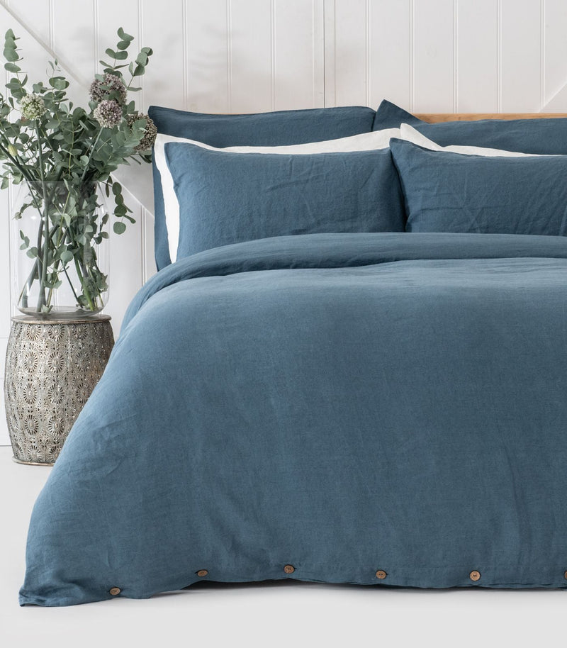 Linen Plain Quilt Cover Set