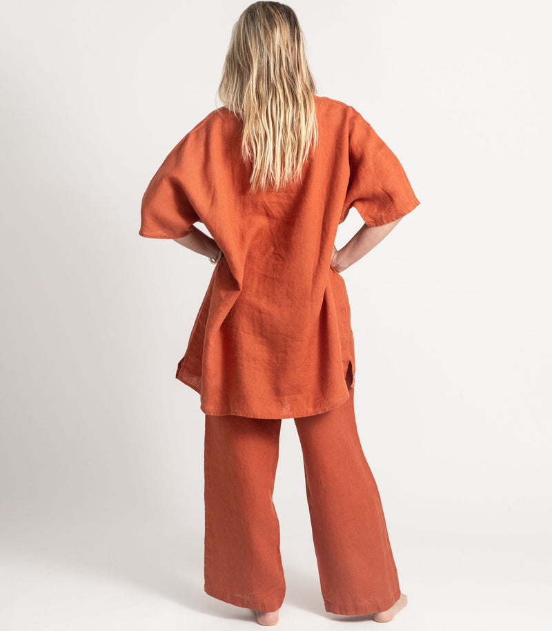 Linen Kurta PJ Set
