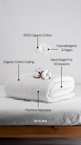 Organic Cotton Quilt Insert - All Seasons