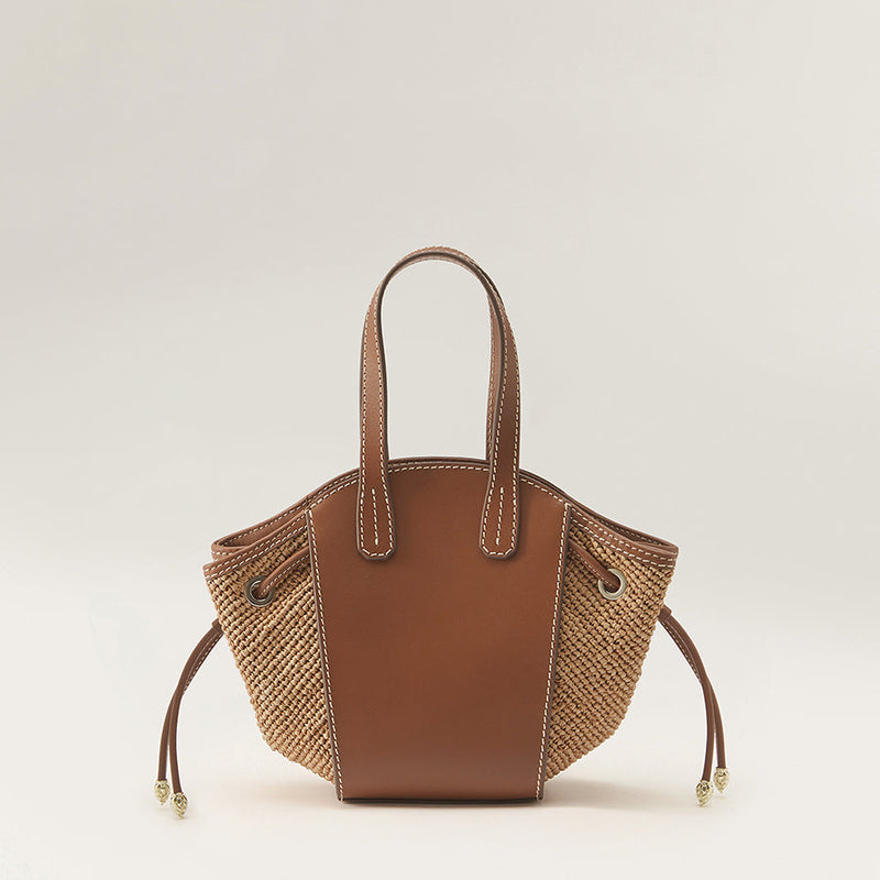 Piaf Tote With Raffia