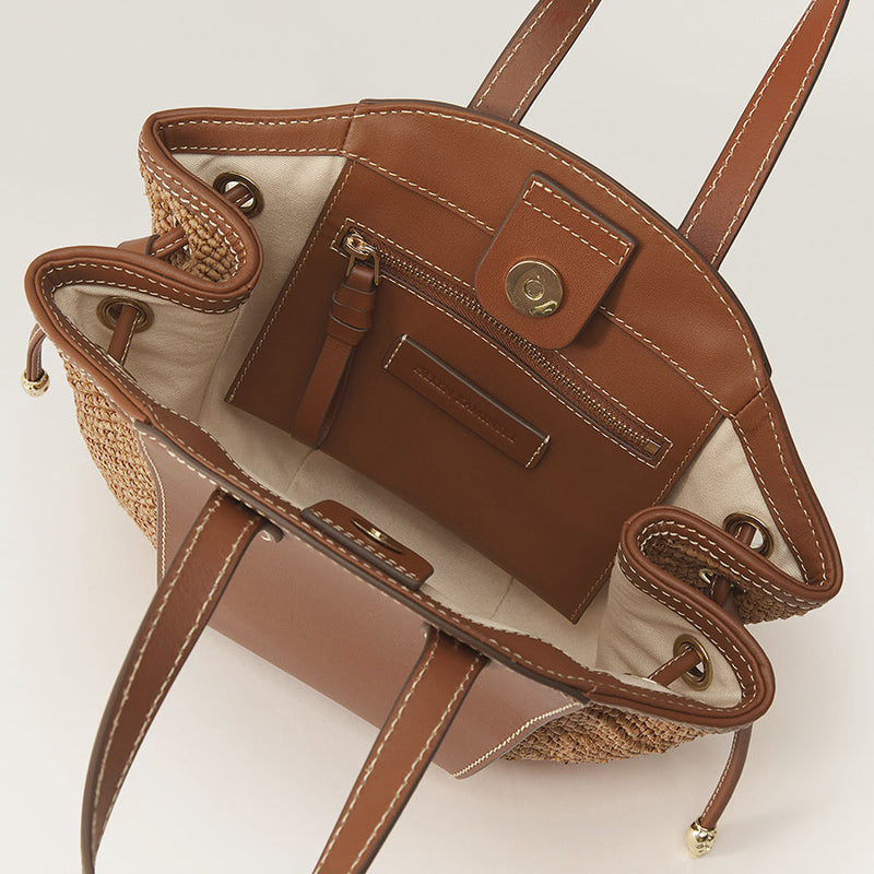 Piaf Tote With Raffia
