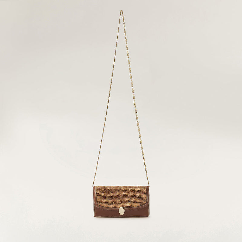 Adelie Wallet With Raffia