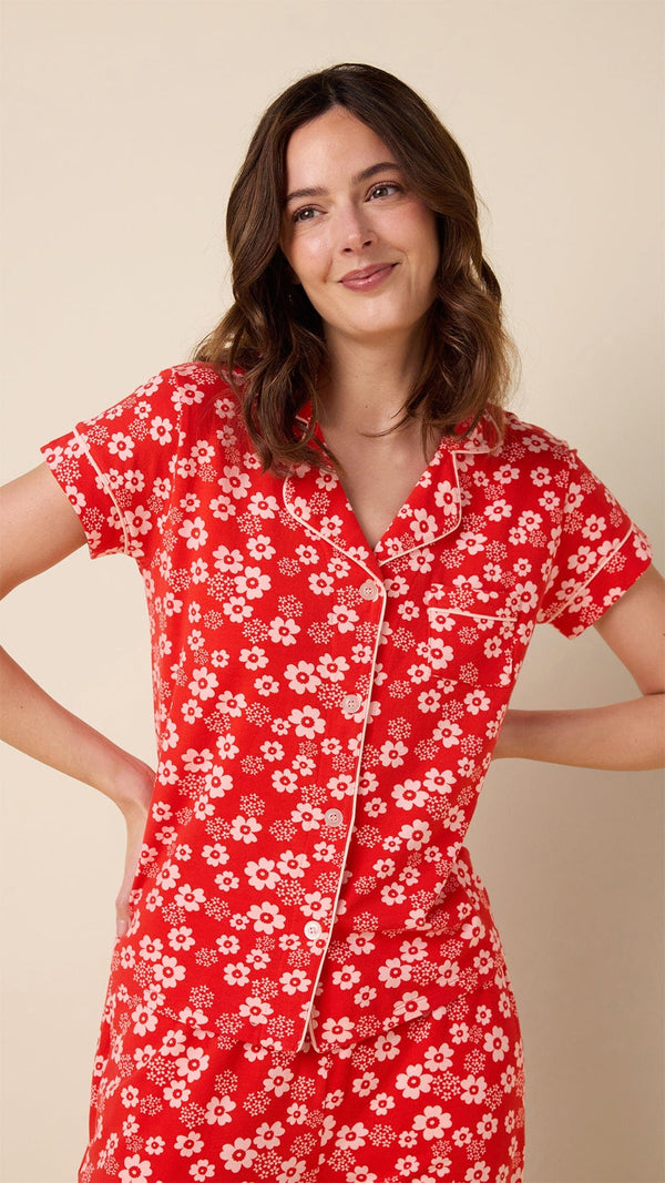 Cece Pima Knit Capri Set
